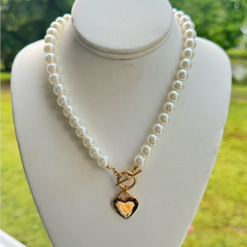 PEARL HEART HANDMADE FAMILY NECKLACE